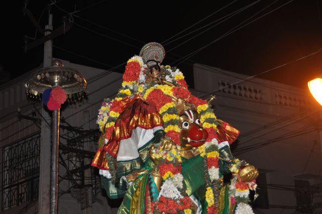 Srirangam Boopathi Thirunal Sri Namperumal Hanumantha Vahanam Purappadu 2015-04