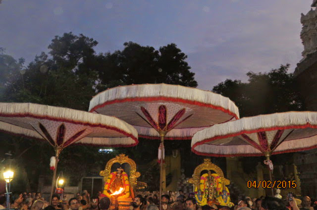 Kanchi Sri Devarajaswami Temple Ananathasaras Theppam Day 2  2015-10