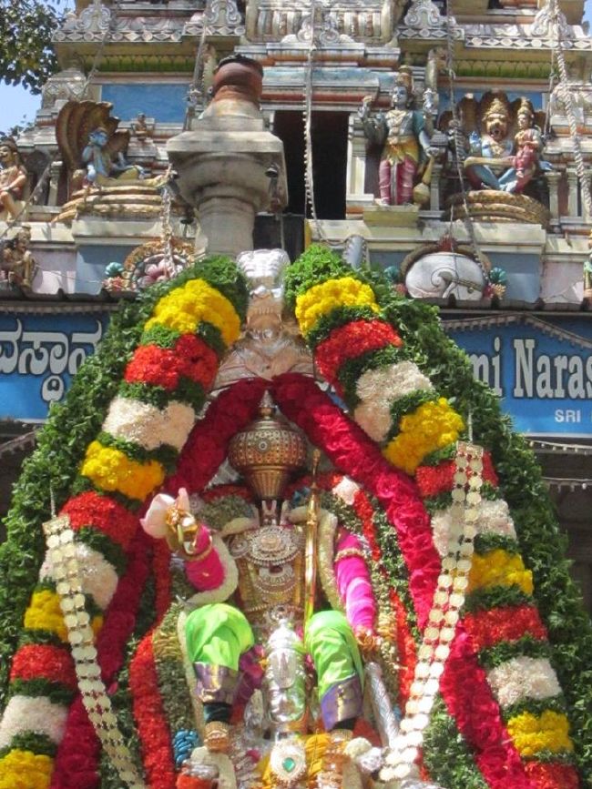 Malleswaram Sri Lakshmi Narasimha Swamy Temple Brahmotsavam Garuda Sevai -17