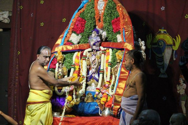 Malleswaram Sri Lakshmi Narasimha Swamy Temple Brahmotsavam Garuda Sevai -46