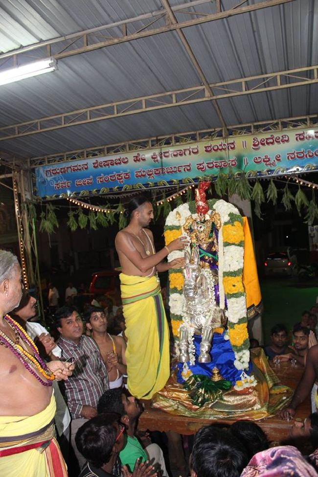 Malleswaram Sri Lakshmi Narasimhaswamy Temple brahmotsavam day 6 Kudhirai vahanam 2015 -14