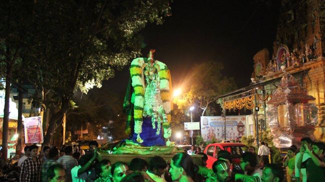 Malleswaram Sri Lakshmi Narasimhaswamy Temple brahmotsavam day 6 Kudhirai vahanam 2015 -16