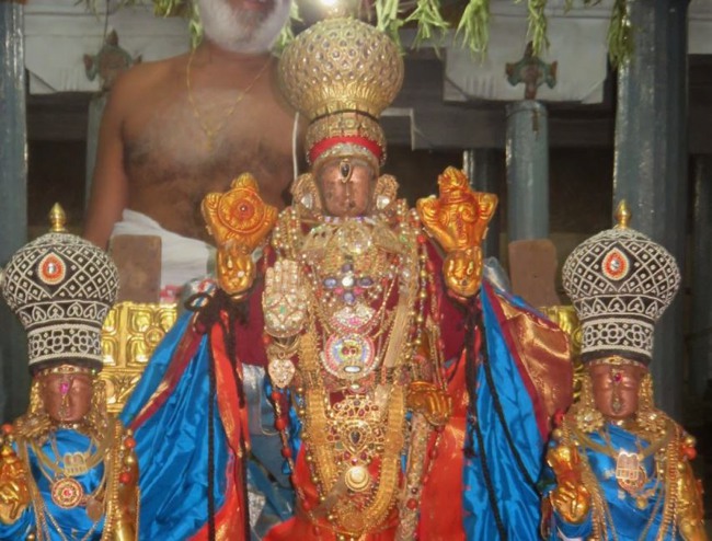 Monthly Purattadhi Tirumanjanam at the Brindavanam of Kanchi Sri Devaperumal Ammavasai Purappadu-2015-18