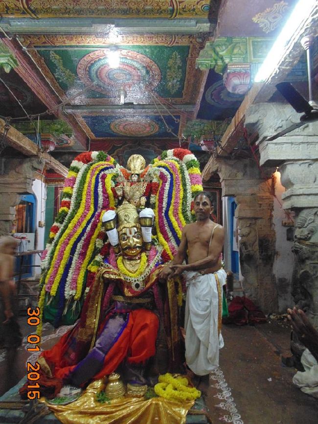 Thirucherai Sri Saranatha Perumal Temple Thai brahmotsavam Garuda Vahanam 2015-09