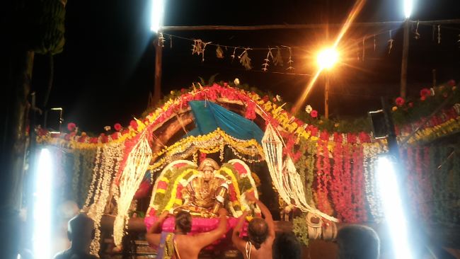 Mannargudi Sri Rajagopalan Brahmotsavam day 7 Pushpa Pallaku  2015 -02