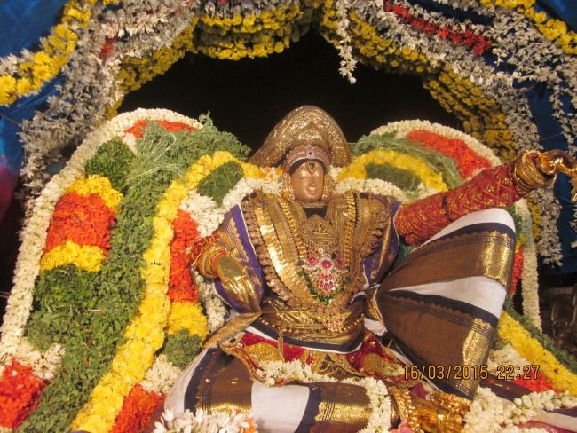 Mannargudi Sri Rajagopalan Brahmotsavam day 7 Pushpa Pallaku  2015 -17