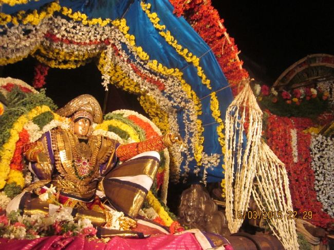 Mannargudi Sri Rajagopalan Brahmotsavam day 7 Pushpa Pallaku  2015 -22