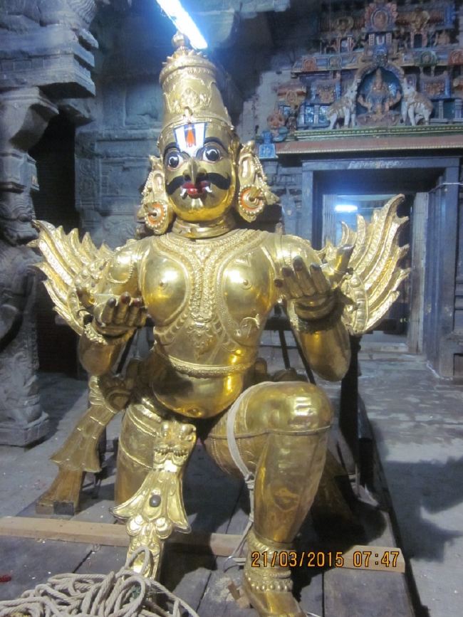 Mannarugdi Sri Rajagopalswami Temple Brahmotsavam Garuda Sevai morning purappadu 2015 -12