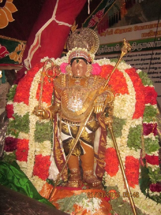 Mannarugdi Sri Rajagopalswami Temple Brahmotsavam Garuda Sevai morning purappadu 2015 -14