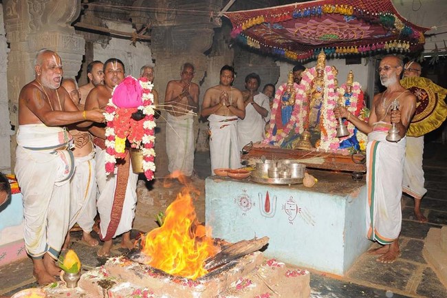Panguni Swathi Sudarsana Homam At Lower Ahobilam Sri Prahaladavardan Temple10