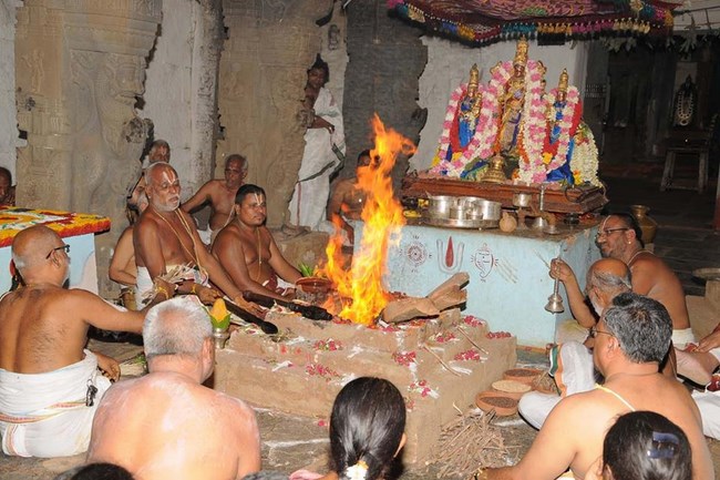 Panguni Swathi Sudarsana Homam At Lower Ahobilam Sri Prahaladavardan Temple5