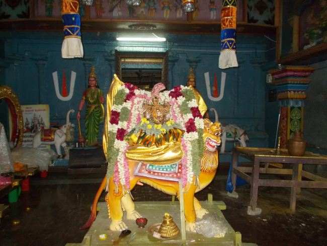 Therazhundur Sri Senkamalavalli Thayar Panguni Uthram Utsavam Simha vahanam 2015 -1