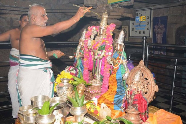 Avani Swathi Sudarsana Homam At Lower Ahobilam Sri Prahaladavardan Temple10