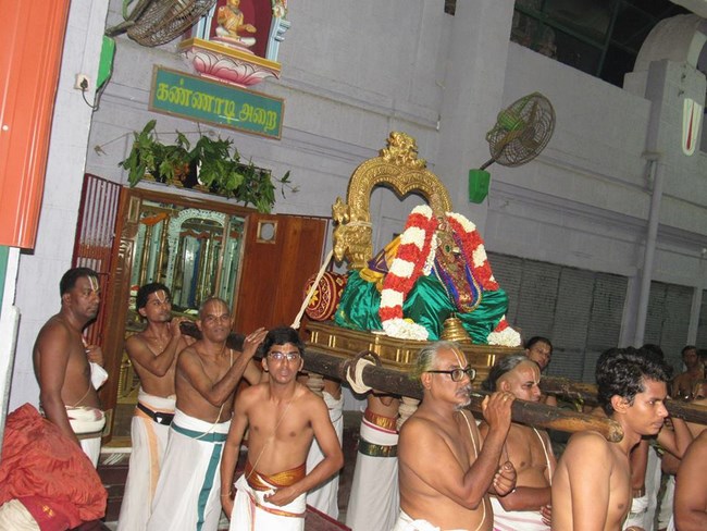 Mylapore SVDD Srinivasa Perumal Temple Swami Desikan Manmadha Varusha Thirunakshatra Utsavam Kannadi Arai Purappadu9