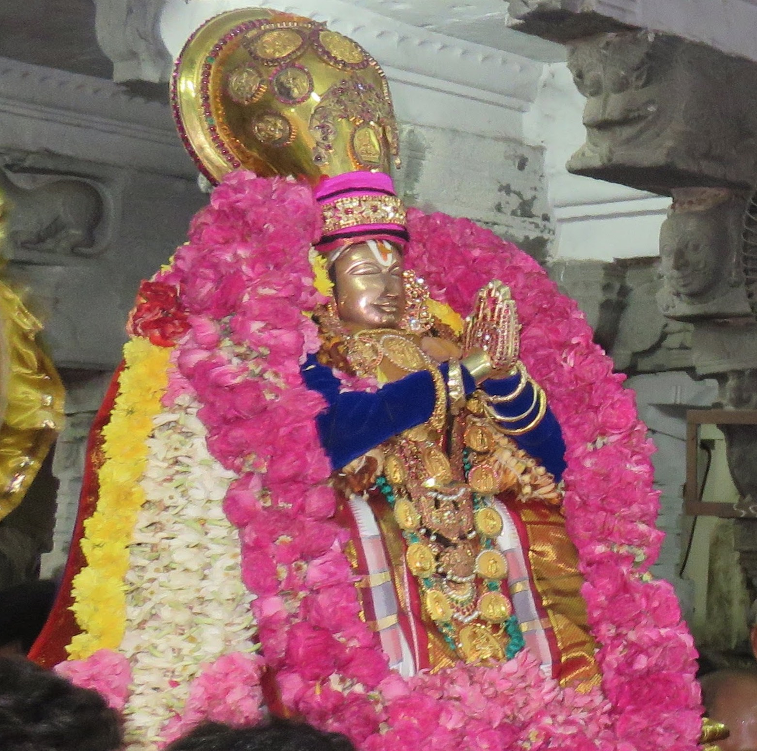 Swami Desikan Mangalasasanam at Perundhevi Thayar Sannadhi