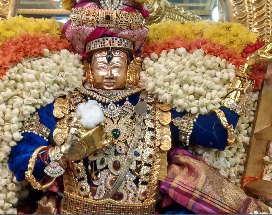 Thiruvelukkai Azhagiyasinga perumal temple navarathri utsavam day 11-2 2015