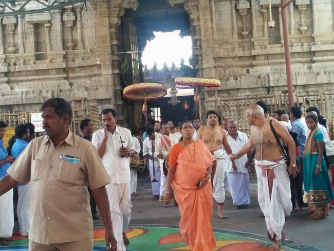 HH 46th Srimath Azhagiyasingar Manmadha Varusha Mangalasasanam At Thiruchanoor Sri Padmavathi Thayar Temple1