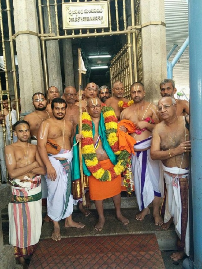 HH 46th Srimath Azhagiyasingar Manmadha Varusha Mangalasasanam At Thiruchanoor Sri Padmavathi Thayar Temple19