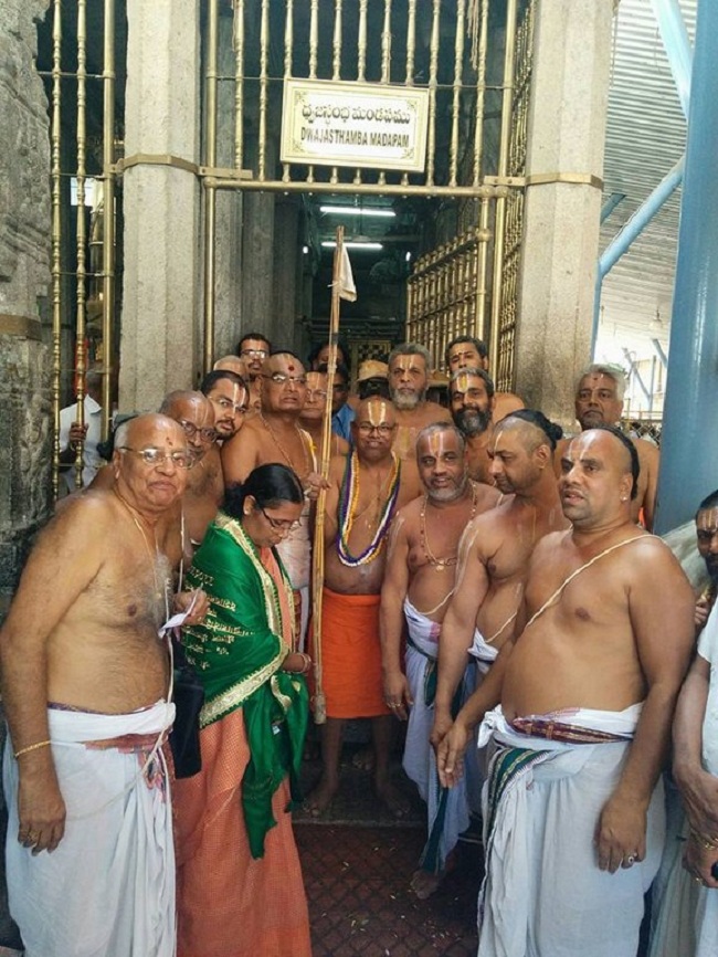 HH 46th Srimath Azhagiyasingar Manmadha Varusha Mangalasasanam At Thiruchanoor Sri Padmavathi Thayar Temple26